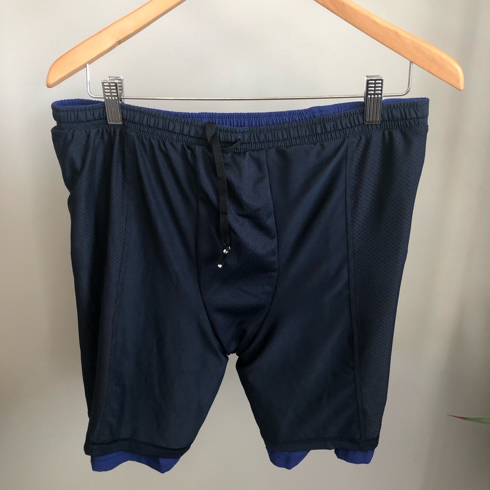 Nike Men's Royal Blue Athletic Shorts with White Swoosh - Picture 4 of 5